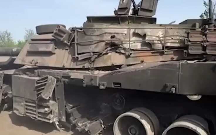 Russian occupiers in Donbas captured damaged Abrams