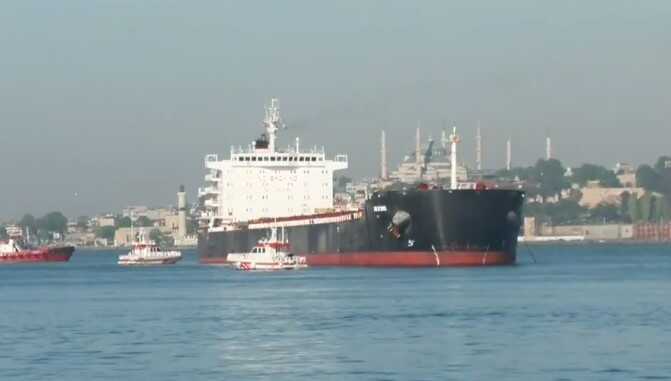 У протоці Босфор на мілину сіло судно, що прямувало з України до Єгипту