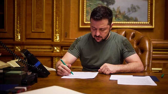 Zelenskyy signed laws on extending martial law and mobilization