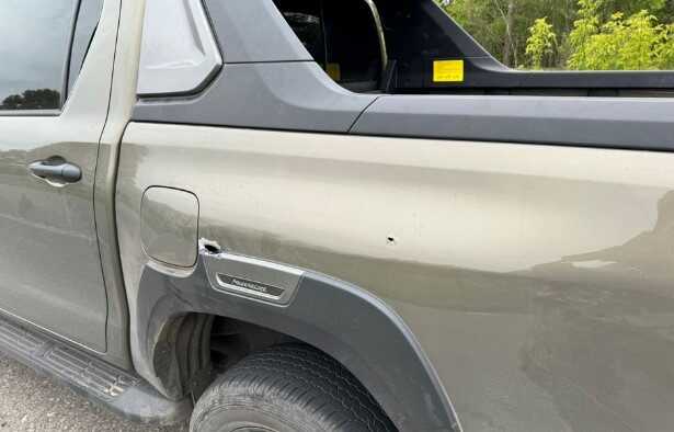 The occupants fired at a police car that was on its way to evacuate residents of Vovchansk