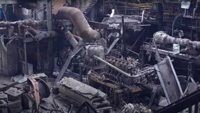 У "Центренерго" показали стан ТЕС після ударів: розбирати завали будуть ще два місяці