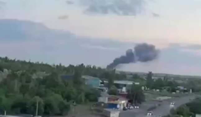 Explosions occurred at a fuel storage facility in Dovzhansk, Luhansk region