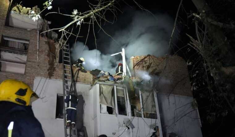 Нацполіція опублікувала кадри наслідків ракетного удару окупантів по Харкову