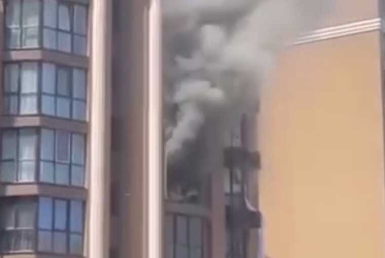 An explosion occurred in a high-rise building in Kyiv