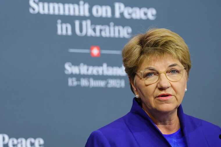 Президентка Швейцарії вважає, що без Росії домовитися про зупинення війни "немислимо"