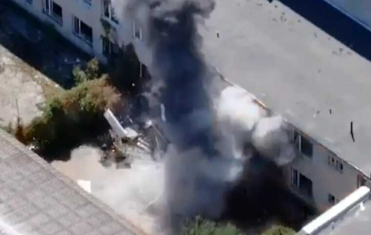 Border guards hit an enemy UAV crew: the invaders were hiding in civilian buildings