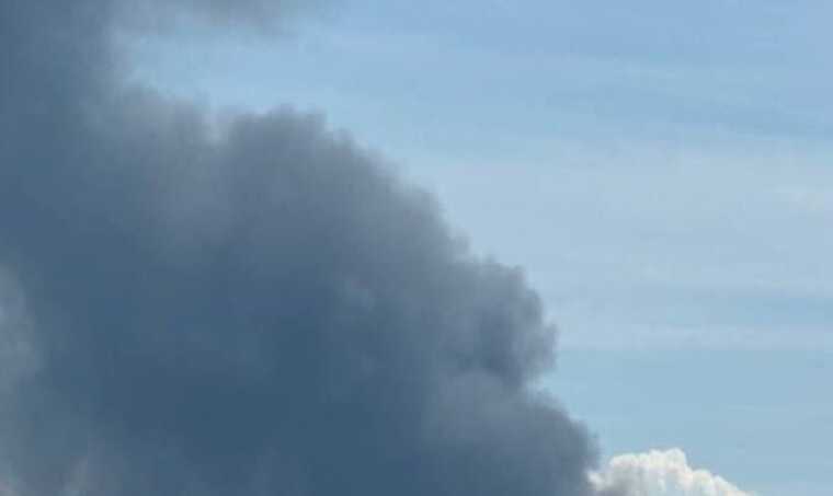 У Миргороді внаслідок атаки РФ над містом піднявся дим