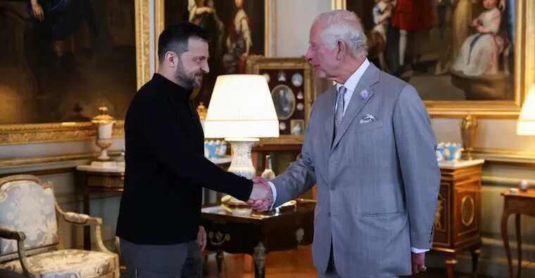 Король Британии Чарльз ІІІ встретился с Зеленским в Бленгеймском дворце