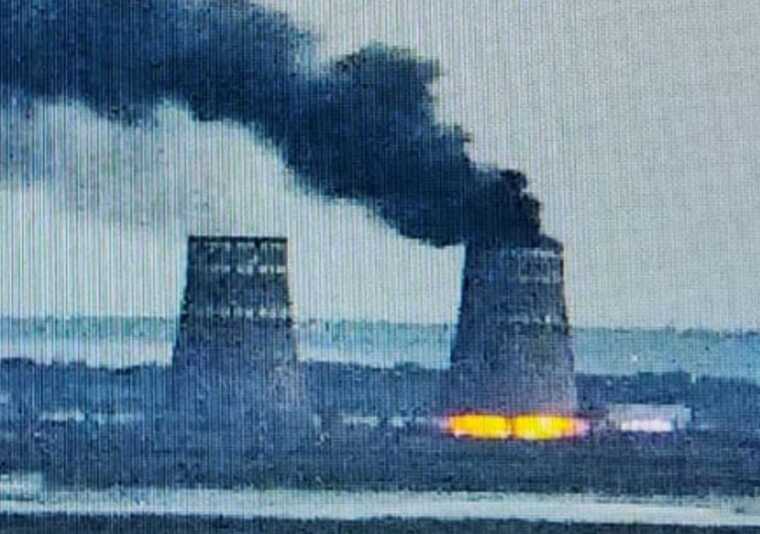 Ïîæåæà íà ÇÀÅÑ ñïàëàõíóëà ï³ñëÿ ÷èñëåííèõ âèáóõ³â, - ÌÀÃÀÒÅ