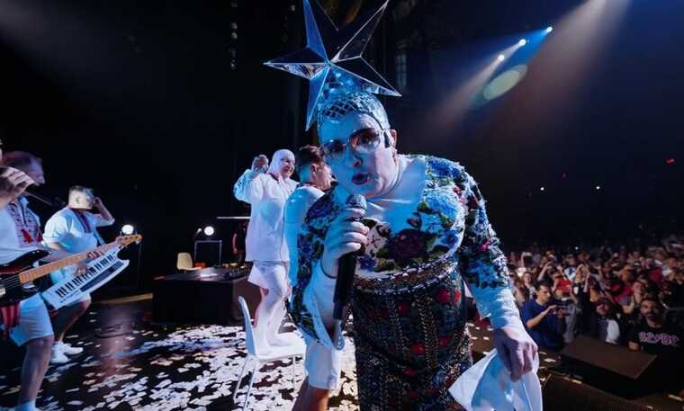 На концерті Сердючки у Дніпрі артист Данилко поскандалив із глядачем через російський репертуар