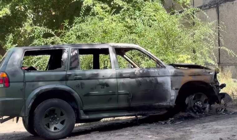 На Дніпропетровщині спалили черговий автомобіль військових