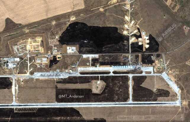 У мережі опублікували супутникові знімки російського аеродрому «Маринівка»