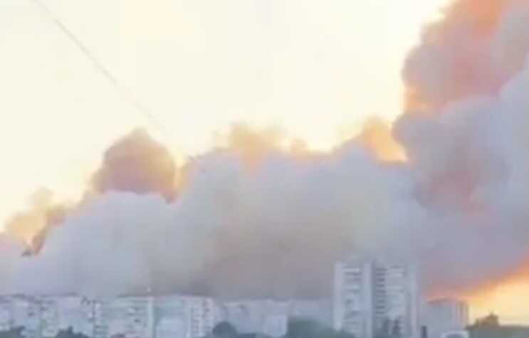 На тимчасово окупованій Луганщині спостерігаються потужні пожежі, які поширилися на алюмінієвий завод