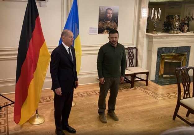 Zelenskyyy in New York met with German Chancellor Scholz