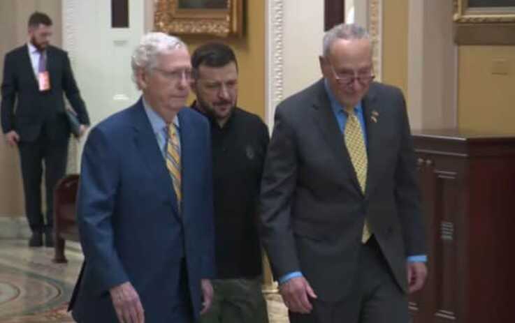 Zelenskyy arrived at the Capitol, where he will hold a meeting with American lawmakers