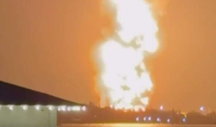 In occupied Feodosiya, another tank exploded at the oil depot