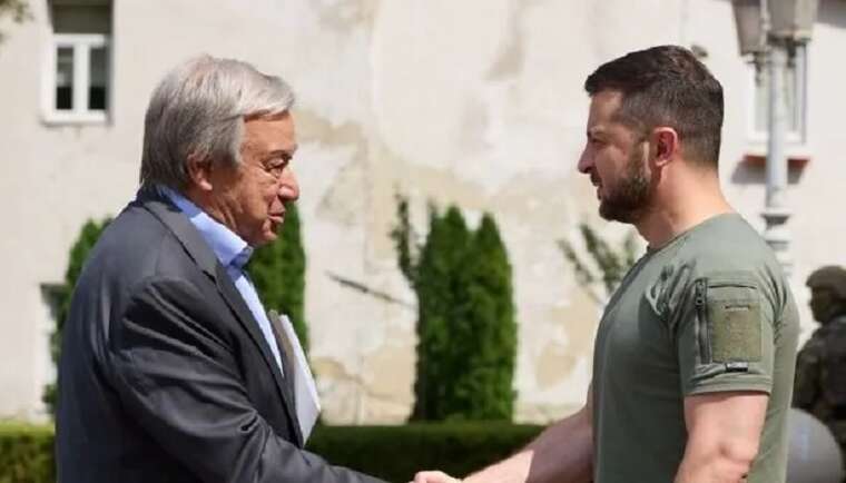 После поездки в РФ Зеленский отказал Гутерришу в визите в Украину