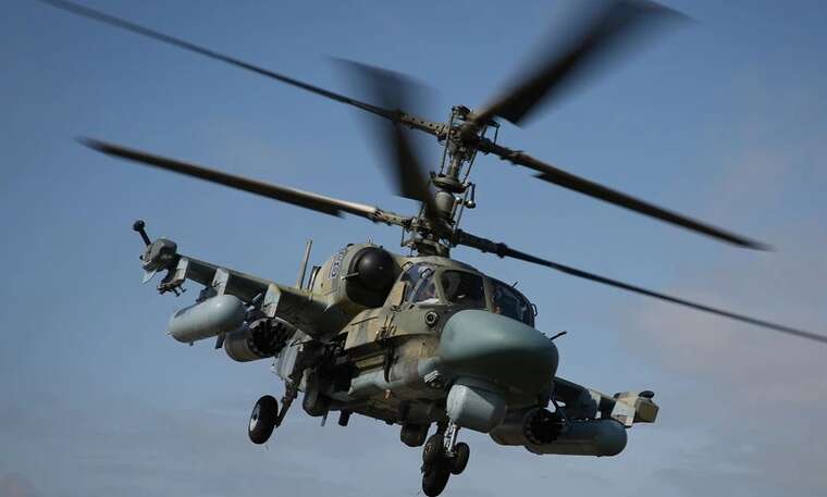 A military helicopter of the occupiers crashed in the Kerch Strait