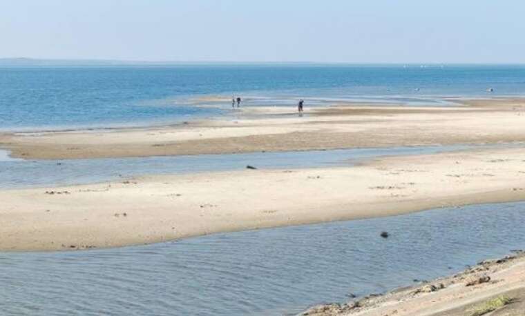 Київське море сильно обміліло