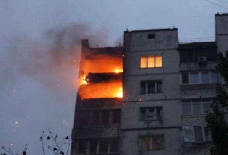 В Киеве после взрывов возник еще один пожар