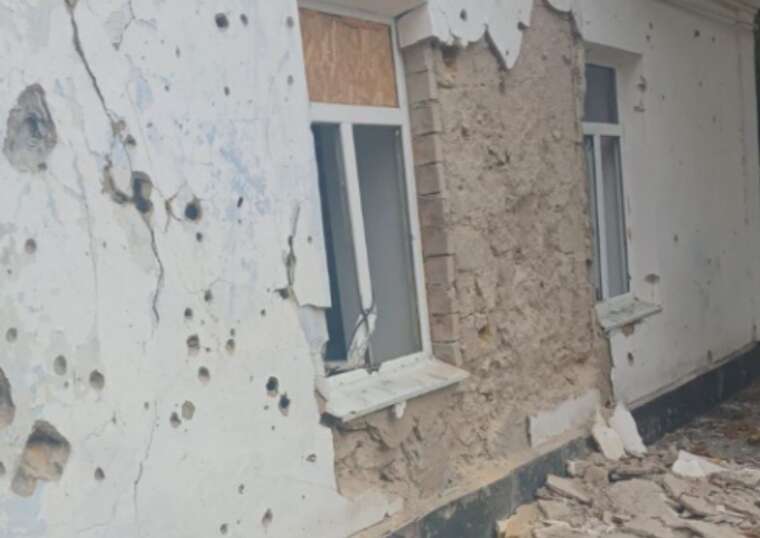 Russian military struck a hospital in the Kherson region at night