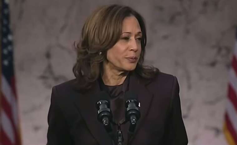 Камала Гарріс виступила перед прихильниками: пообіцяла мирну передачу влади Трампу
