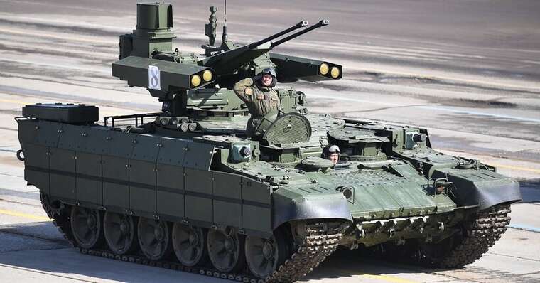 The Ukrainian Armed Forces destroyed a rare Russian BMPT "Terminator"