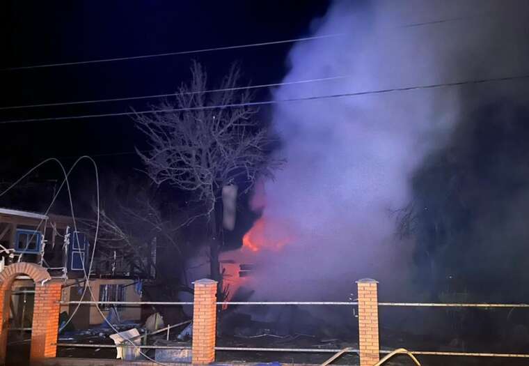 Night attack of "Shaheds": a fire broke out in the Kyiv region