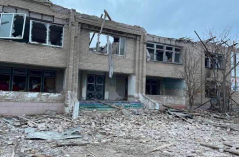 Occupiers shelled a village council building in the Zaporizhzhya region