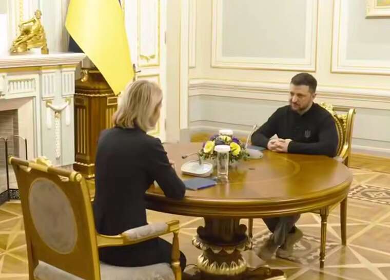 Зеленський зустрівся з новою верховною представницею ЄС з закордонних справ Каєю Каллас