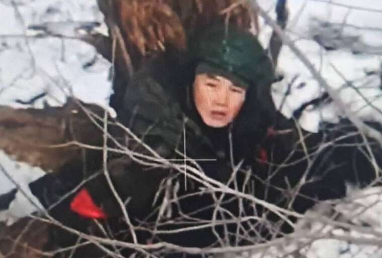 Український дрон зняв північнокорейського військового в Росії