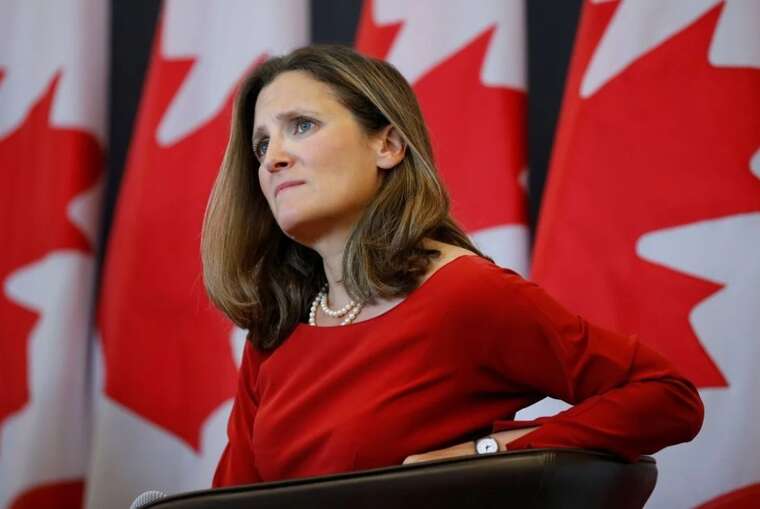 У Канаді після конфлікту з Трюдо посаду покидає віцепрем’єр-міністерка Фріланд