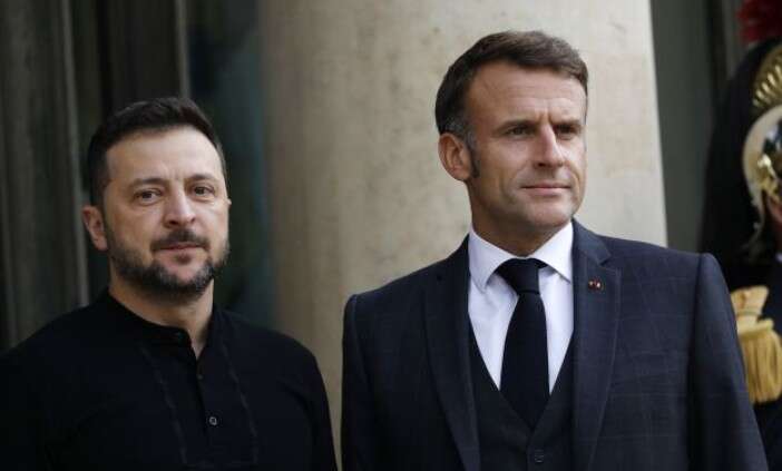 Zelenskyy met with Macron in Brussels