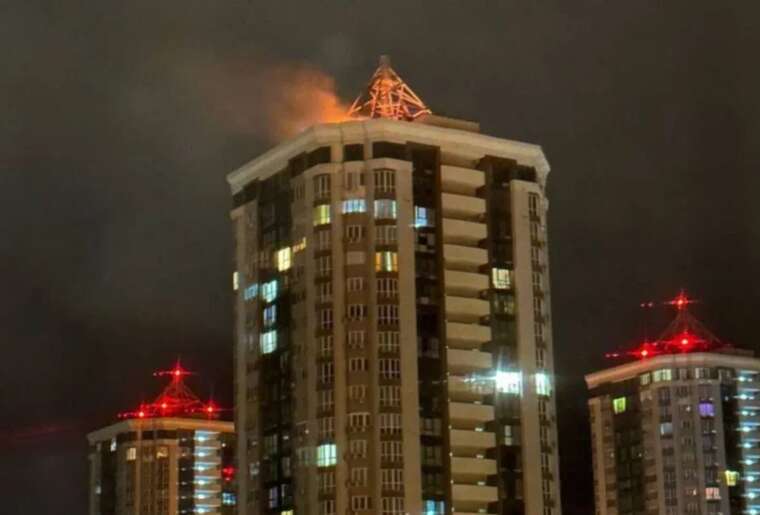 Debris of "Shahed" falls on a high-rise building in Brovary: details have emerged