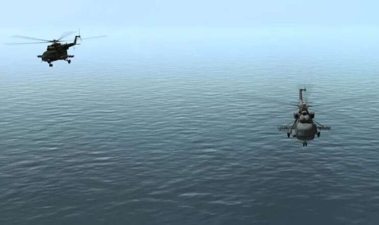 Над Керченською протокою була зафіксована підвищена активність військових російських гелікоптерів