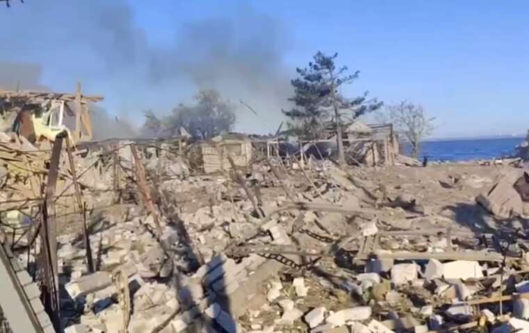 The network showed what the Zatoka resort in Odesa region looks like