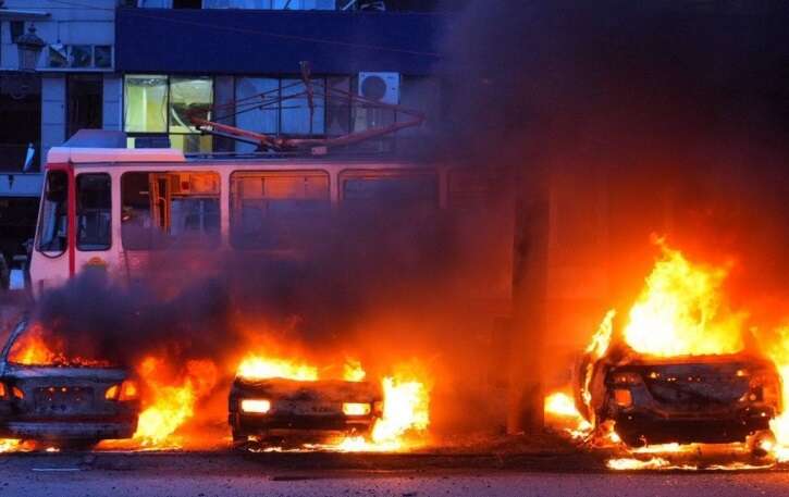 In the network, footage of the rescue operation in Zaporizhzhya was shown