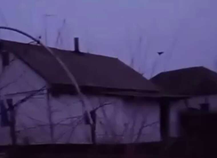 Published a video of an enemy "Shahed" flying at an extremely low altitude