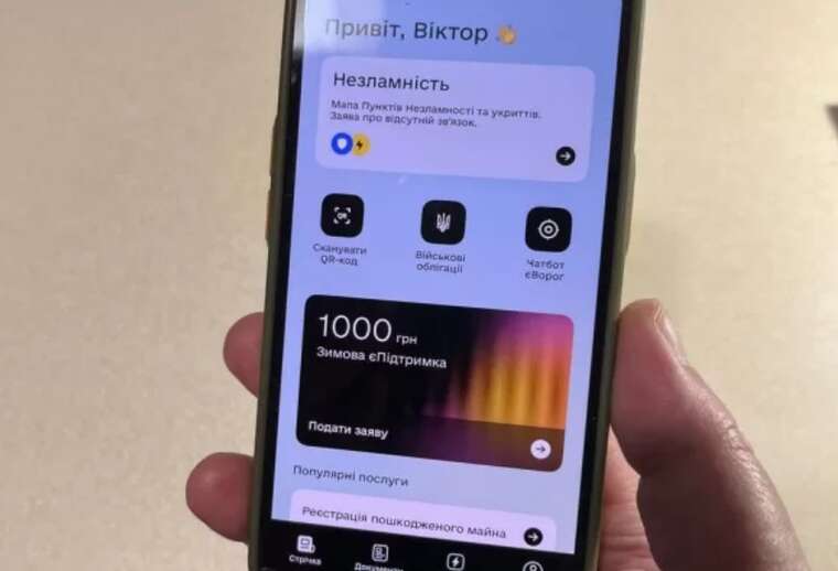 Ukrainians submitted over 10 million applications for the "Winter eSupport" through "Diya"