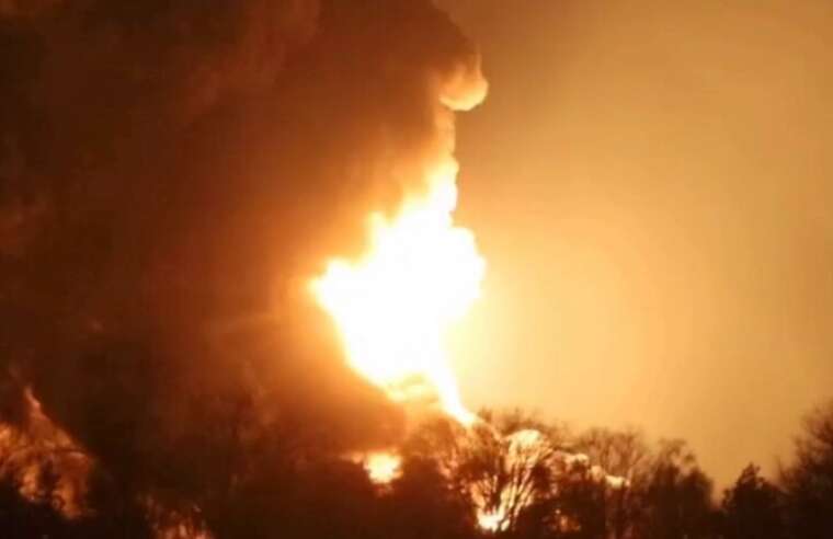 Near Cherkasy, an explosion occurred