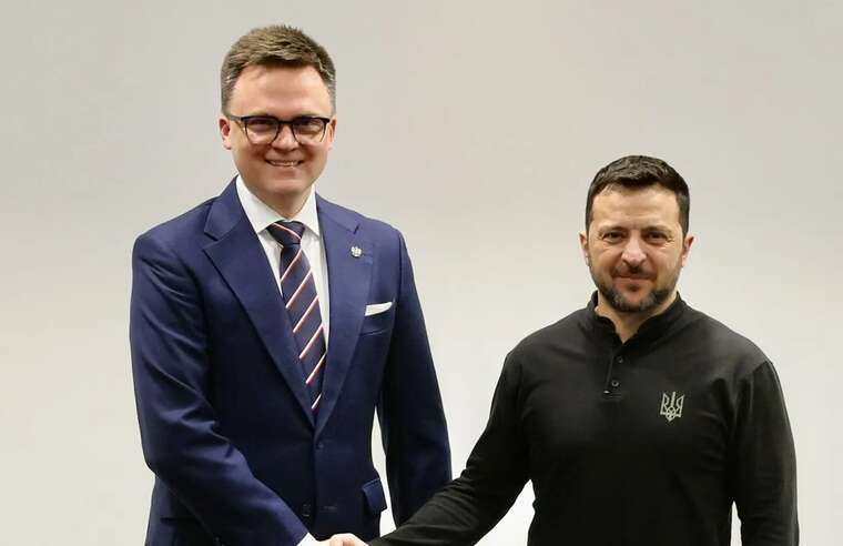 Зеленський зустрівся з маршалком Сейму Польщі