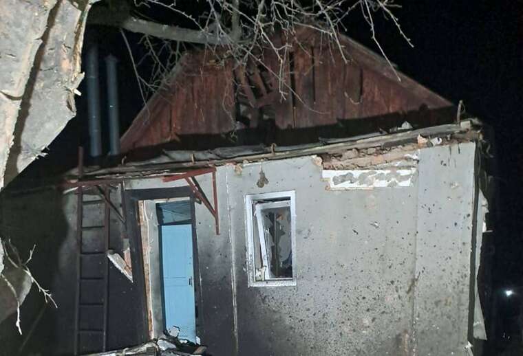 "Шахед" сдетонировал во дворе в Сумской области