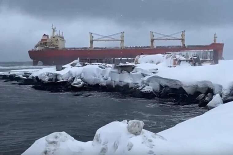 A Chinese vessel carrying diesel fuel and fuel oil has been wrecked near Sakhalin