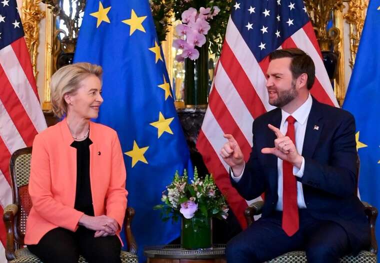 Фон дер Ляєн зустрілася з віцепрезидентом США Венсом