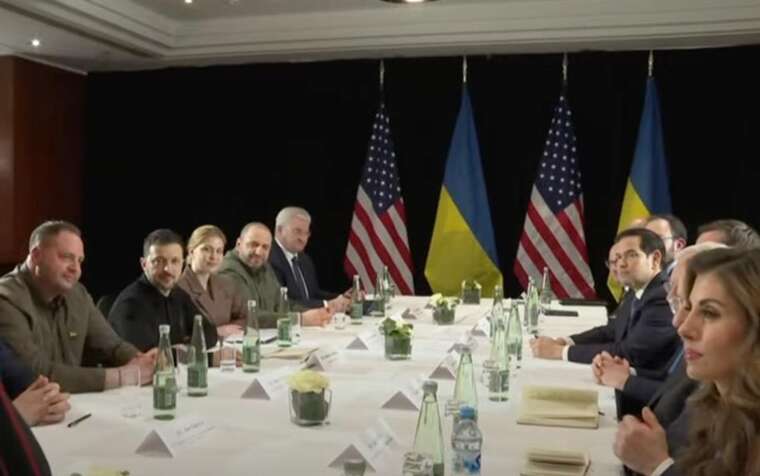 Зеленский проводит встречу с госсекретарем США Марко Рубио