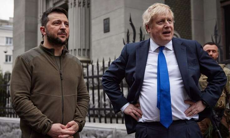 Borys Johnson arrived in Kyiv