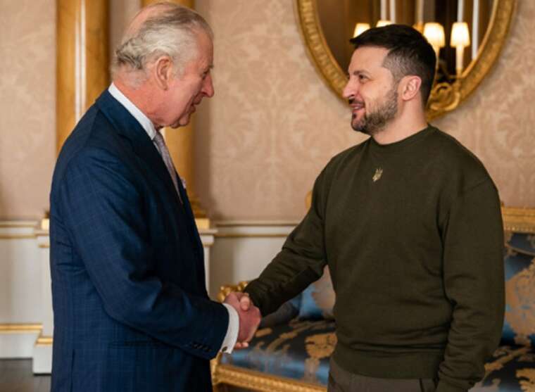 Зеленський приїхав на зустріч із королем Британії Чарльзом III