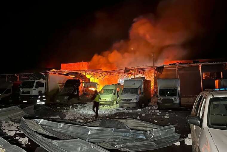 In Sumy, a "Nova Poshta" terminal was destroyed due to "Shahed" strikes