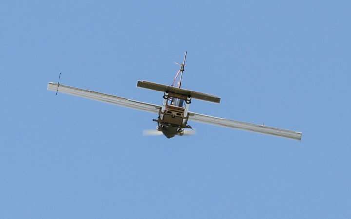 The fighters of the 63rd Separate Mechanized Brigade shot down a Russian UAV "Molniya" in the sky over the Lyman region