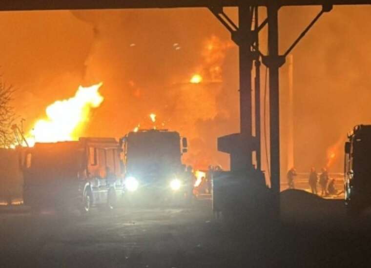 In Odesa, harmful substances were released into the air after a Russian attack on warehouses